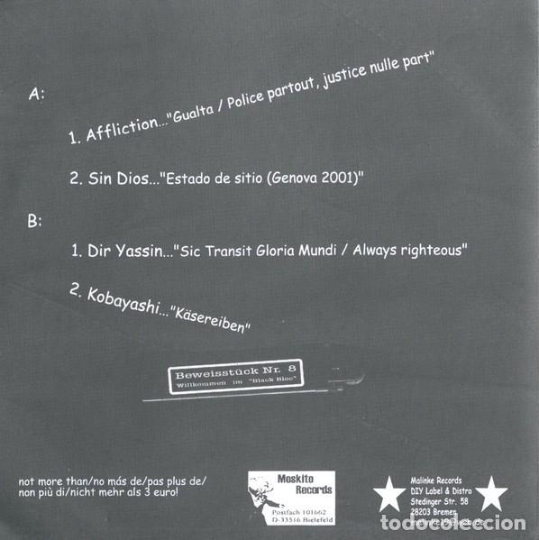 Discos de vinilo: Affliction / Sin Dios / Dir Yassin / Kobayashi &ndash; Split &rdquo;Genova 2001&rdquo; - Con Encarte - Foto 2