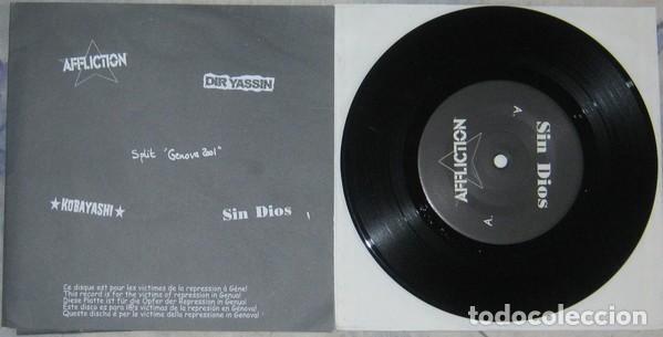 Discos de vinilo: Affliction / Sin Dios / Dir Yassin / Kobayashi &ndash; Split &rdquo;Genova 2001&rdquo; - Con Encarte - Foto 3