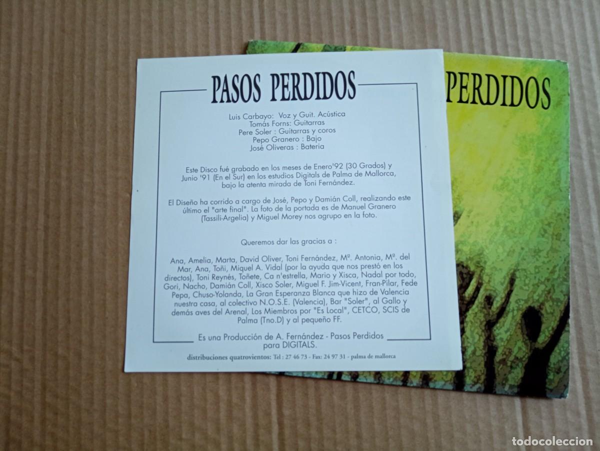Discos de vinilo: PASOS PERDIDOS - 30 GRADOS SINGLE 1992 POWER POP - Foto 3