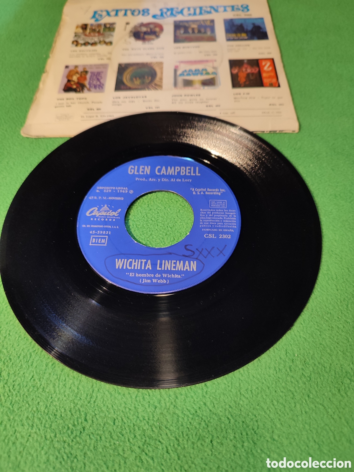 Discos de vinilo: Glen Campbell - Wichita Lineman - Foto 2