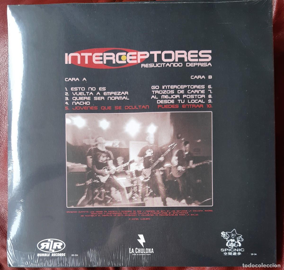 Discos de vinilo: INTERCEPTORES - RESUCITANDO DEPRISA LP - Foto 2