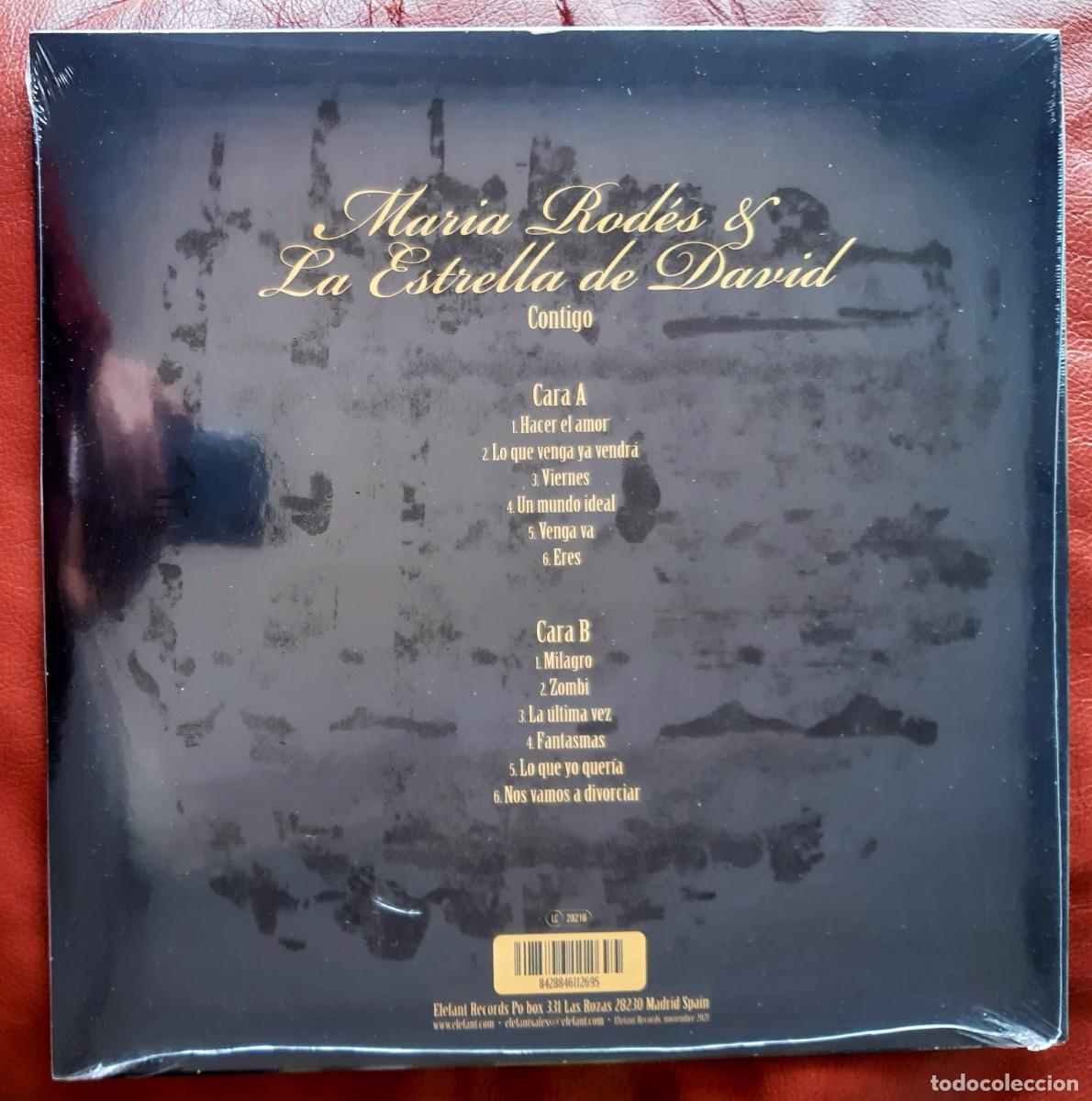 Discos de vinilo: MAR&Iacute;A ROD&Eacute;S Y LA ESTRELLA DE DAVID - CONTIGO LP - Foto 2