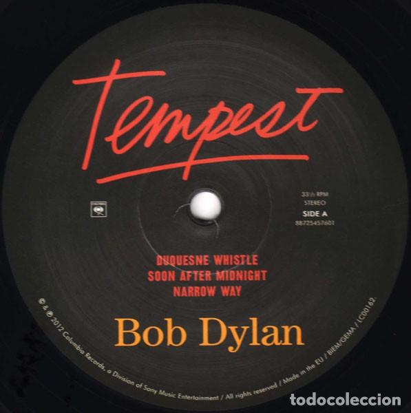 Discos de vinilo: BOB DYLAN TEMPEST 2 LPs + CD NUEVO - Foto 3