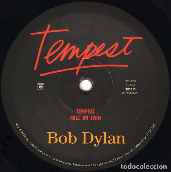 Discos de vinilo: BOB DYLAN TEMPEST 2 LPs + CD NUEVO - Foto 7