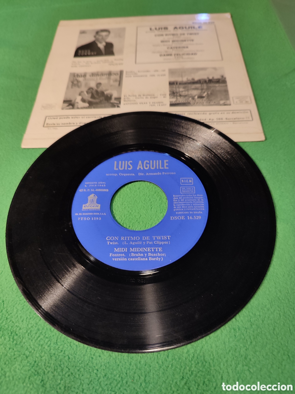 Discos de vinilo: Luis Aguil&eacute; - Con ritmo de twist+ 3 - Foto 2