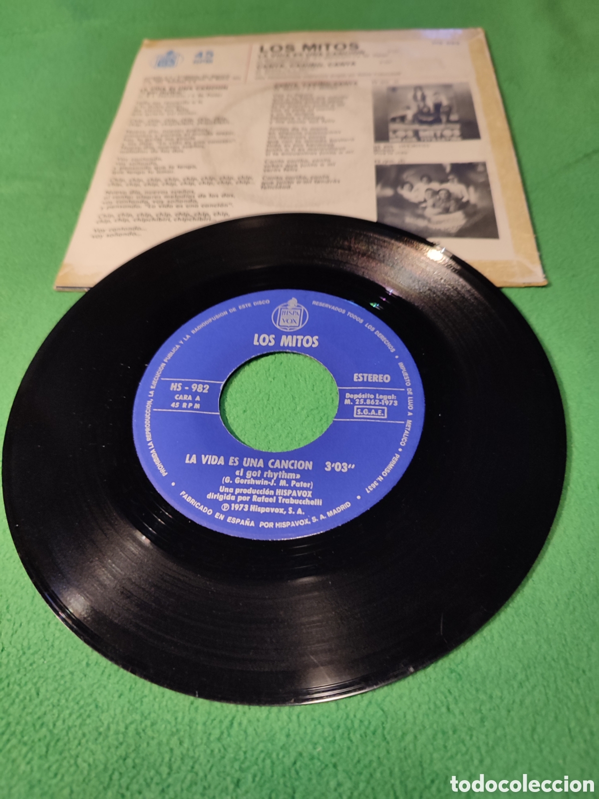 Discos de vinilo: Los Mitos - La vida es una canci&oacute;n - Foto 2
