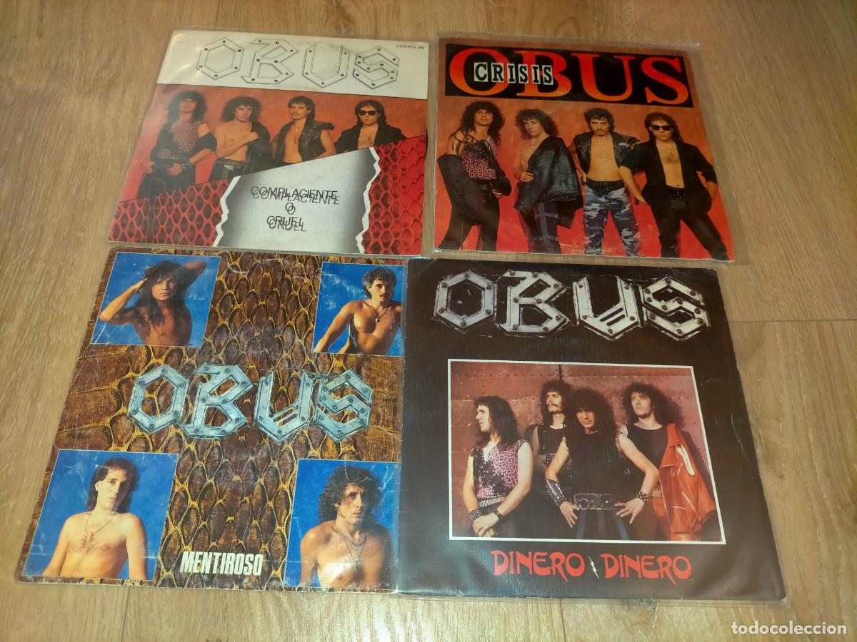 Discos de vinilo: LOTE DE 3 SINGLES DE OBUS-ORIGINALES - Foto 1