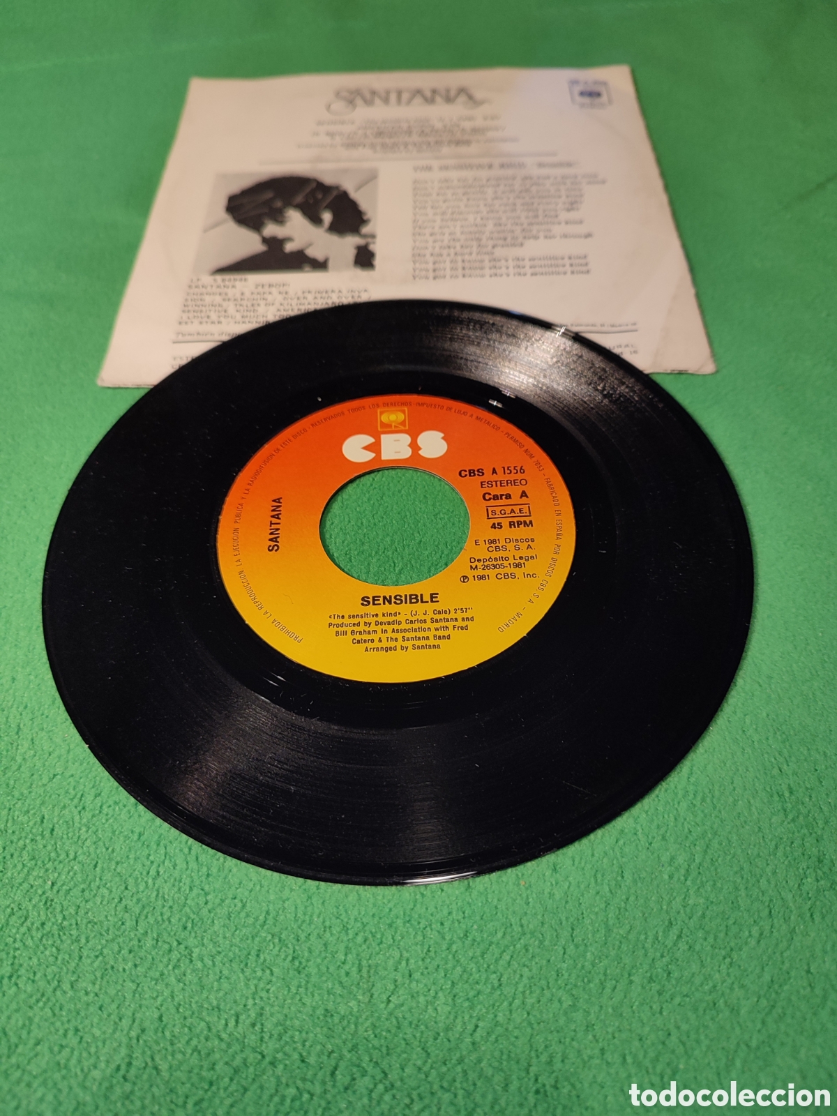 Discos de vinilo: Santana - Sensible edici&oacute;n espa&ntilde;ola - Foto 2