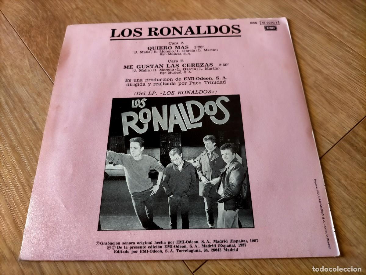 Discos de vinilo: LOS RONALDOS-QUIERO MAS-ORIGINAL 1987 - Foto 2