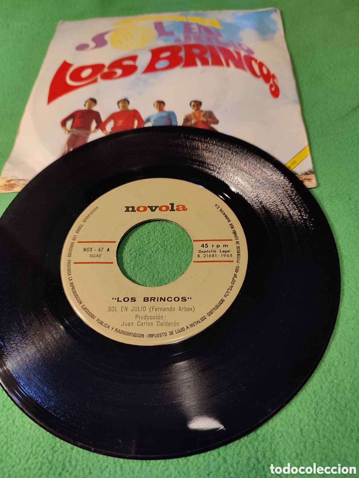 Discos de vinilo: Los Brincos - Sol en Julio - Foto 2
