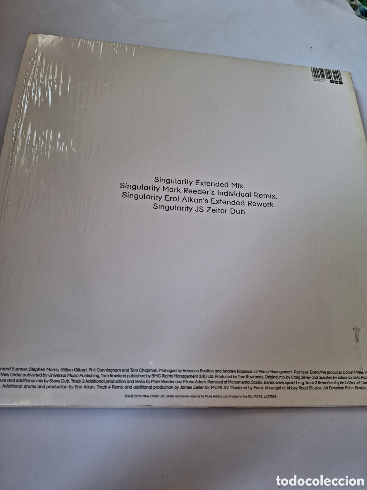 Discos de vinilo: VIN2552 new order singularity VINILO DE SEGUNDAMANO - Foto 2