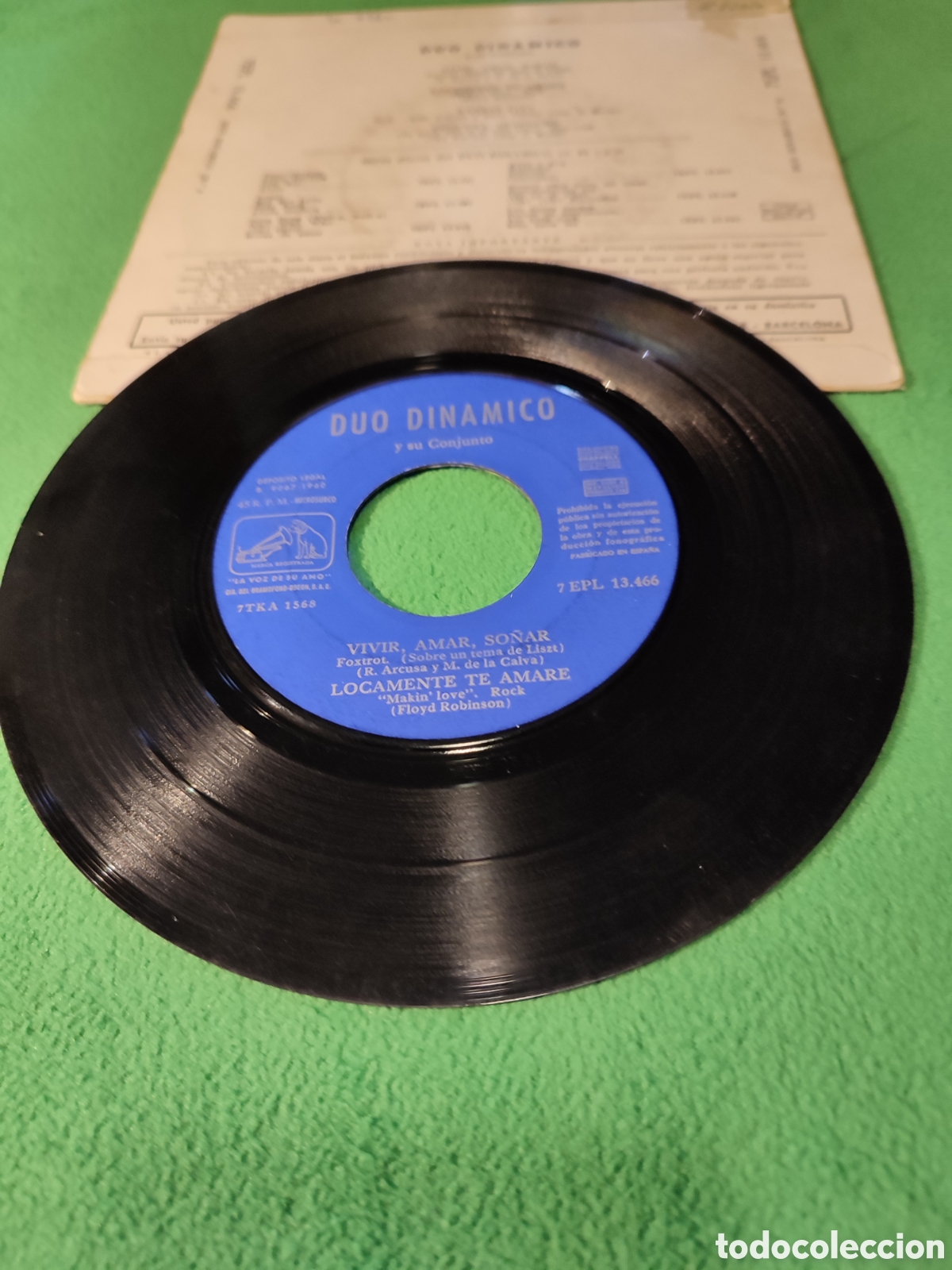 Discos de vinilo: D&uacute;o Din&aacute;mico - Vivir, amar ,so&ntilde;ar + 3 - Foto 2