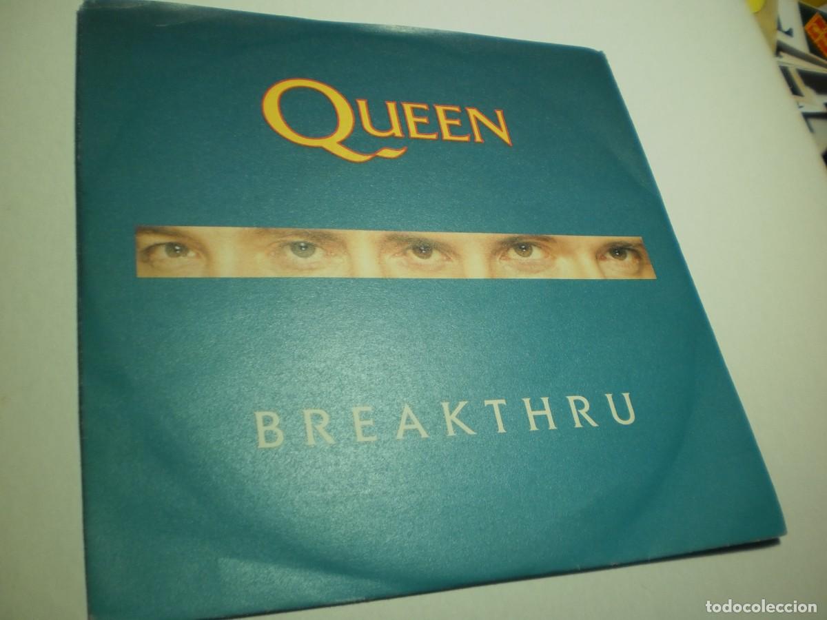 Discos de vinil: single queen. breakthru. stealin'. parlophone 1989 italy (buen estado)