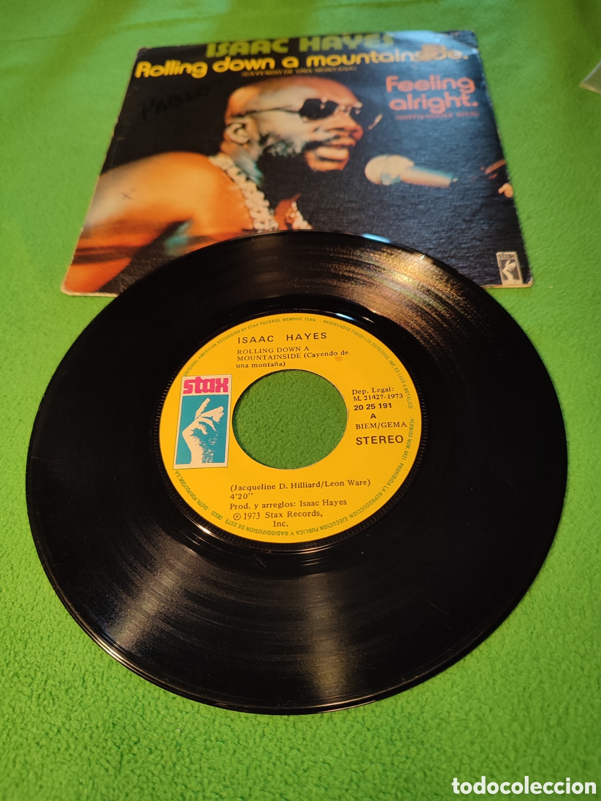 Discos de vinilo: Isaac Hayes - Rolling down a mountain side - Foto 2