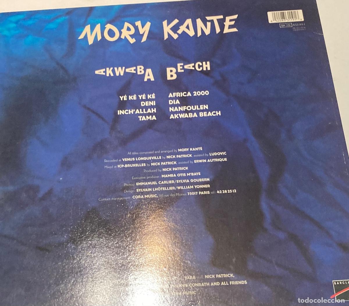 Discos de vinilo: DISCO LP. MORY KANTE. AKWABA BEACH. 1987 - Foto 2