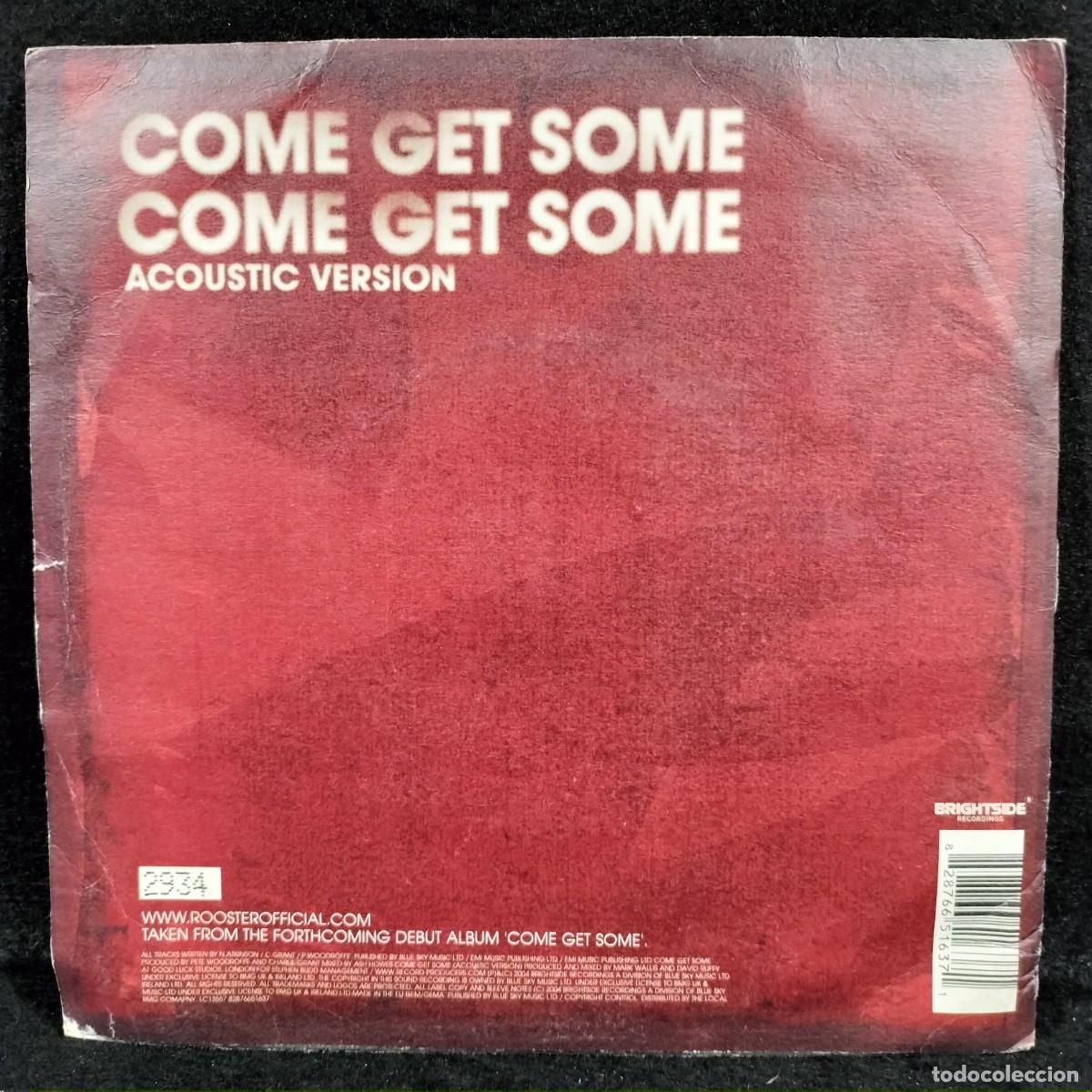 Discos de vinilo: ROOSTER - COME GET SOME - 2934 - SINGLE VINILO / CAA S-59 - Foto 2