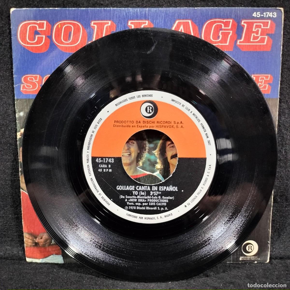Discos de vinilo: COLLAGE - SOL CALIENTE - 45.1743 - SINGLE VINILO / CAA S-64 - Foto 4