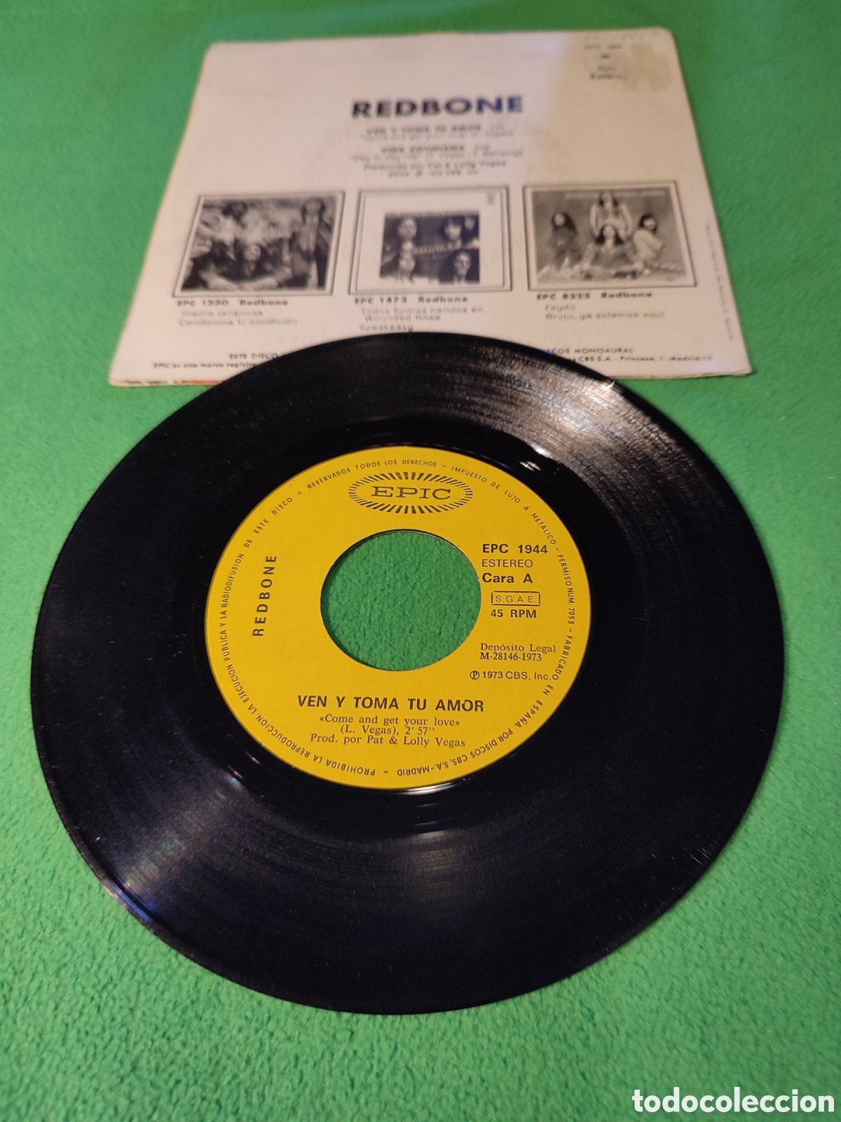 Discos de vinilo: Redbone - Ven y toma tu amor - Foto 2