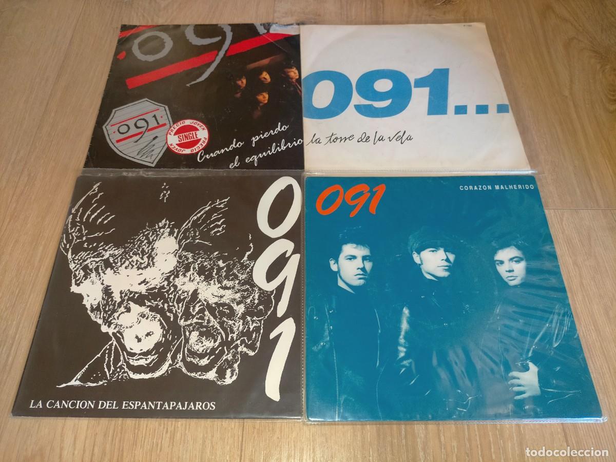 Discos de vinilo: LOTE DE 4 SINGLES ORIGINALES DE 091 - Foto 1