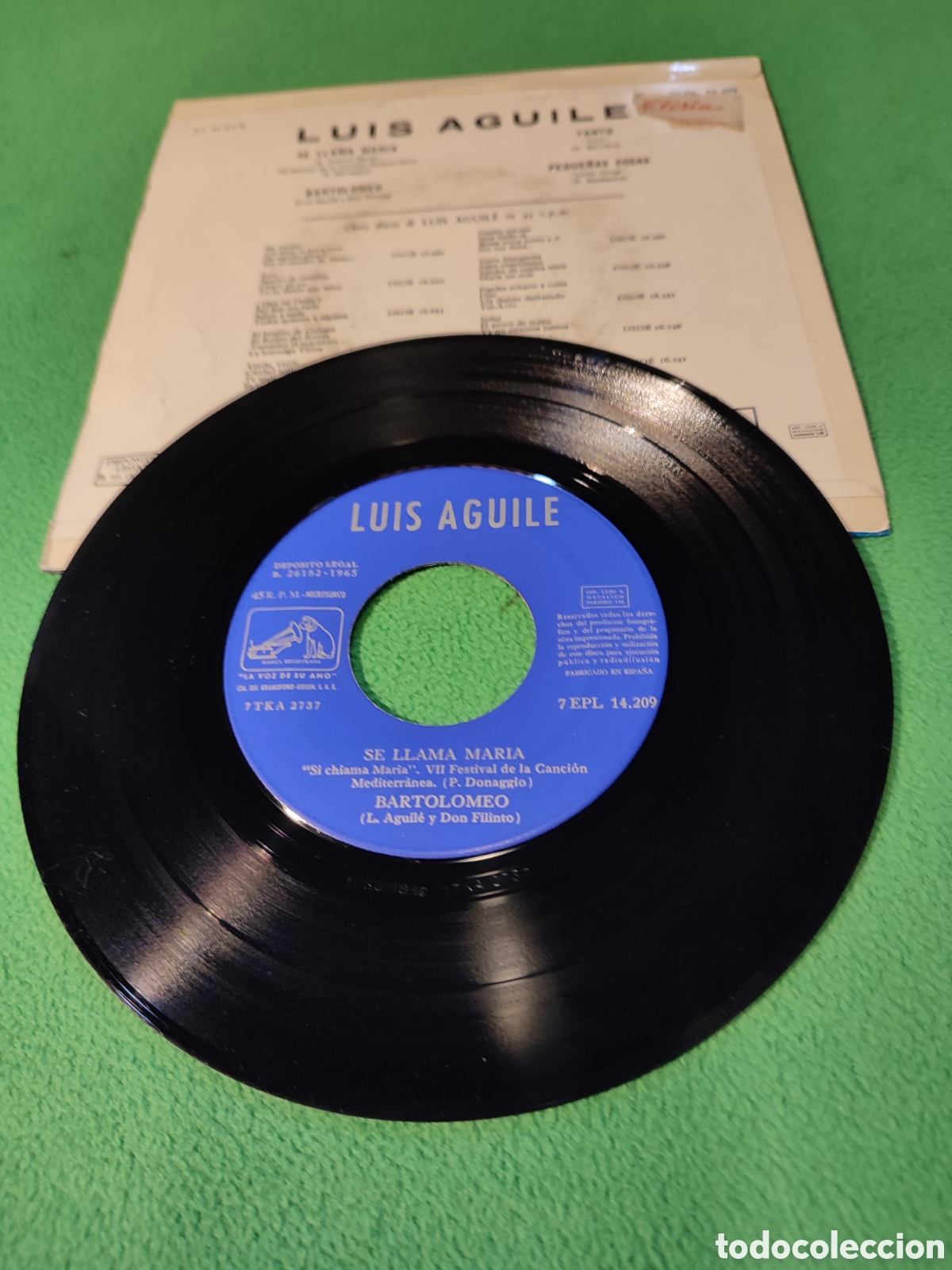 Discos de vinilo: Luis Aguil&eacute; - Se llama Mar&iacute;a+ 3 - Foto 2