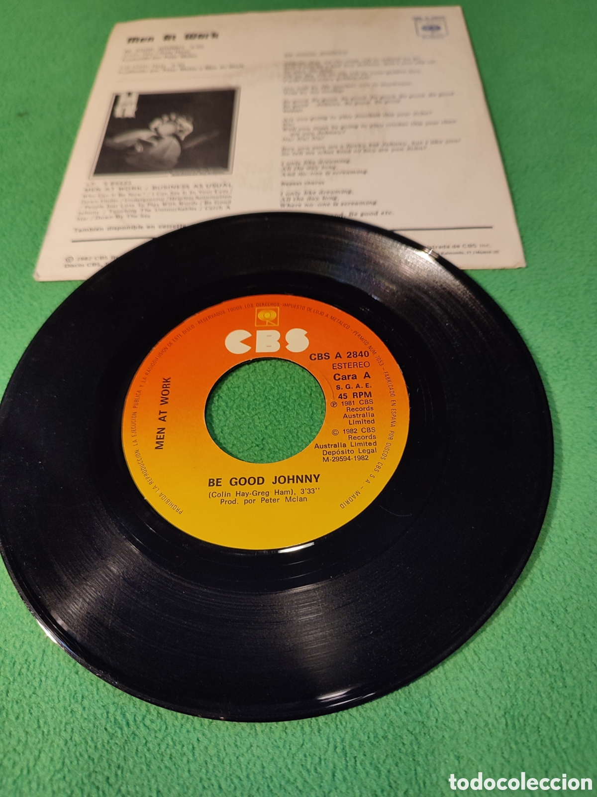 Discos de vinilo: Men At Work - Be good Johnny - Foto 2