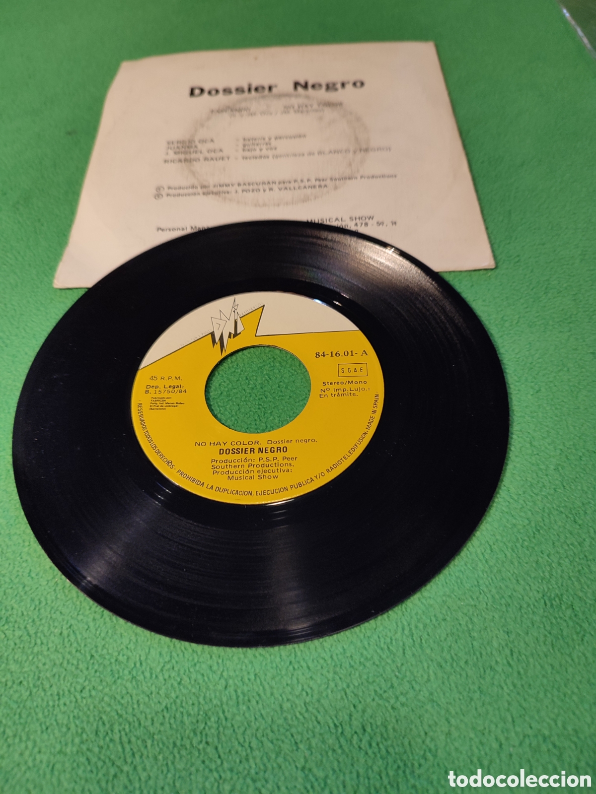 Discos de vinilo: Dossier Negro - Paseando Vinilo Single - Foto 2
