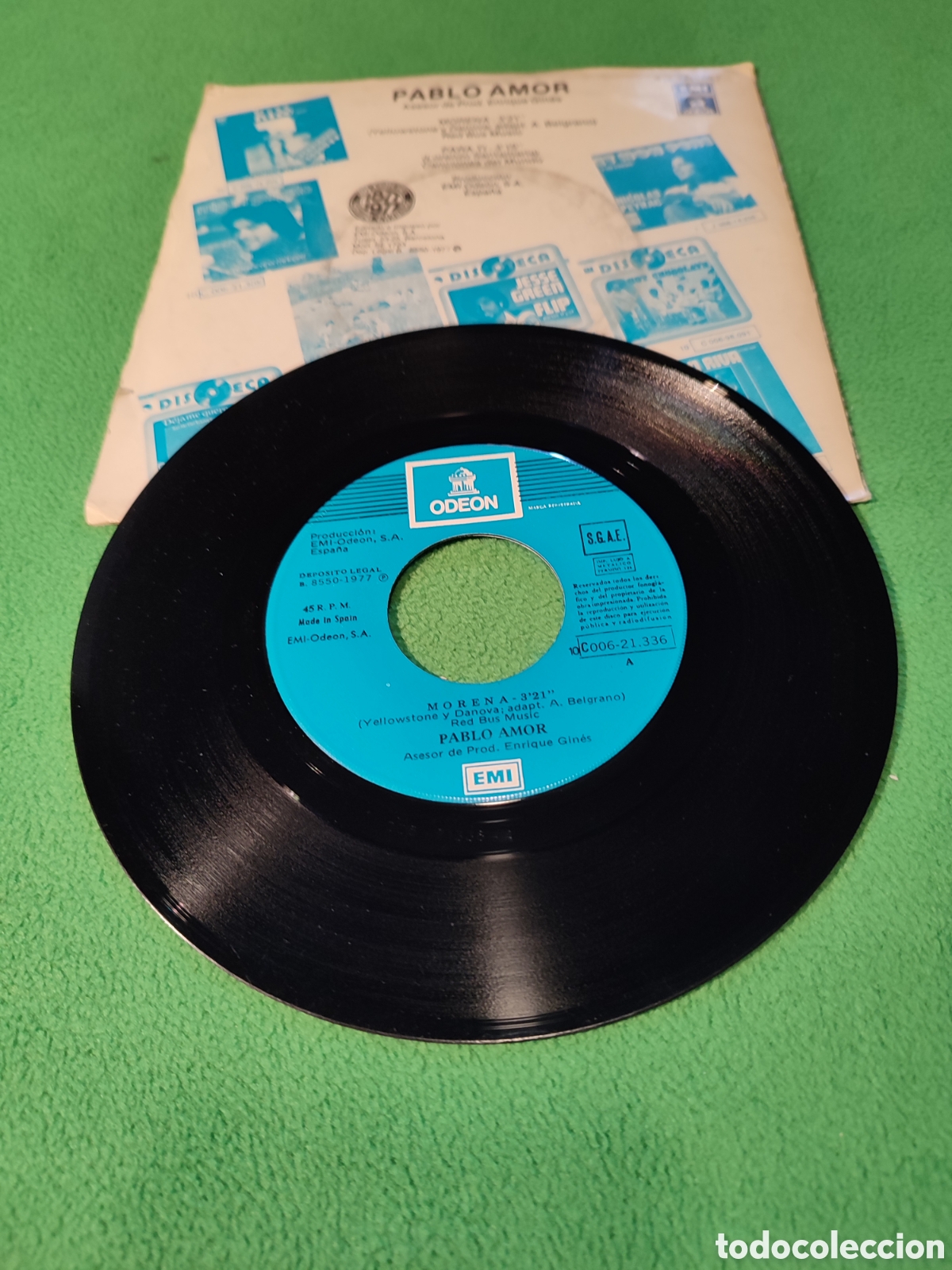 Discos de vinilo: Pablo Amor - Morena - Foto 2