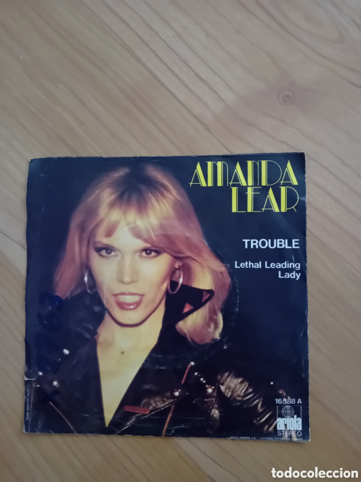 Discos de vinilo: AMANDA LEAR. TROUBLE - Foto 2