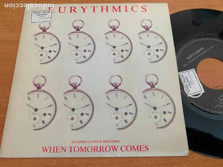 Discos de vinilo: EURYTHMICS (WHEN) SINGLE 1991 ESPA&Ntilde;A PROMO (EPI27) - Foto 1