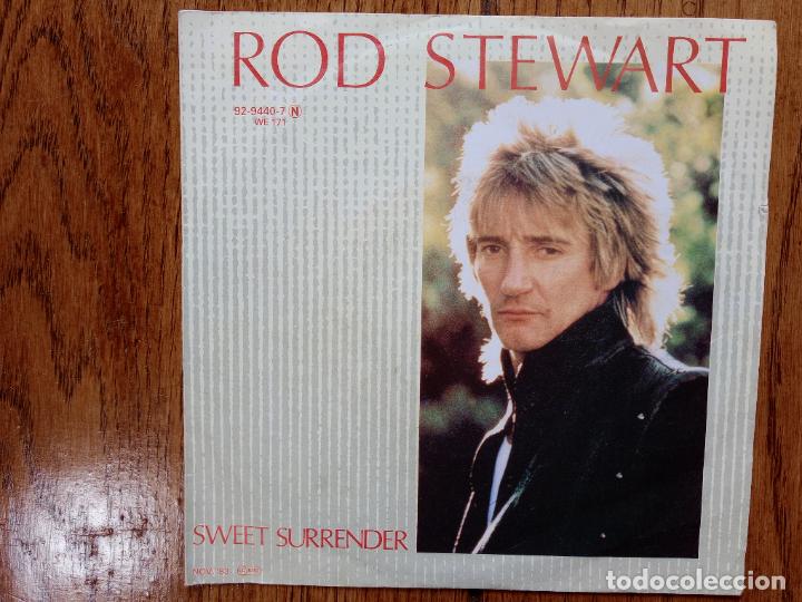 Discos de vinilo: Rod Stewart - Sweet surrender + ghetto blaster - Foto 1