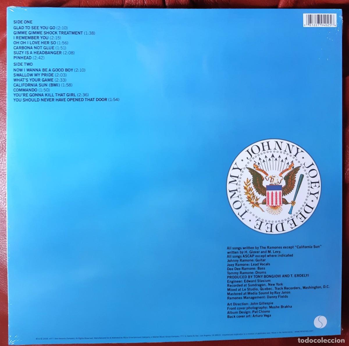 Discos de vinilo: RAMONES - LEAVE HOME LP REEDICI&Oacute;N - Foto 2