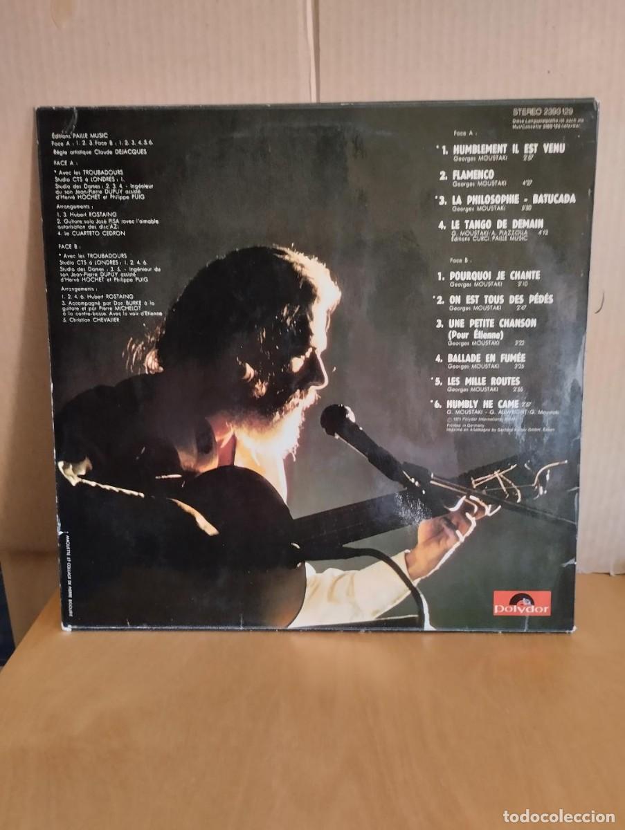 Discos de vinilo: GEORGES MOUSTAKI --- MOUSTAKI - Foto 2