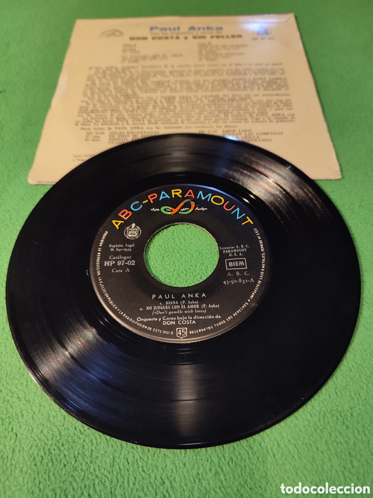 Discos de vinilo: Paul Anka - Diana+ 3 - Foto 2