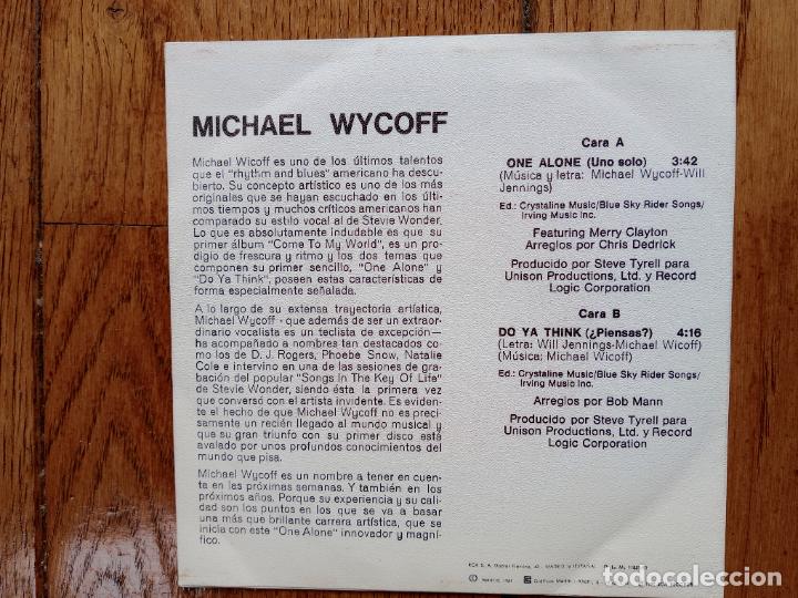 Discos de vinilo: Michael Wycoff - one alone + do ya think - Foto 3