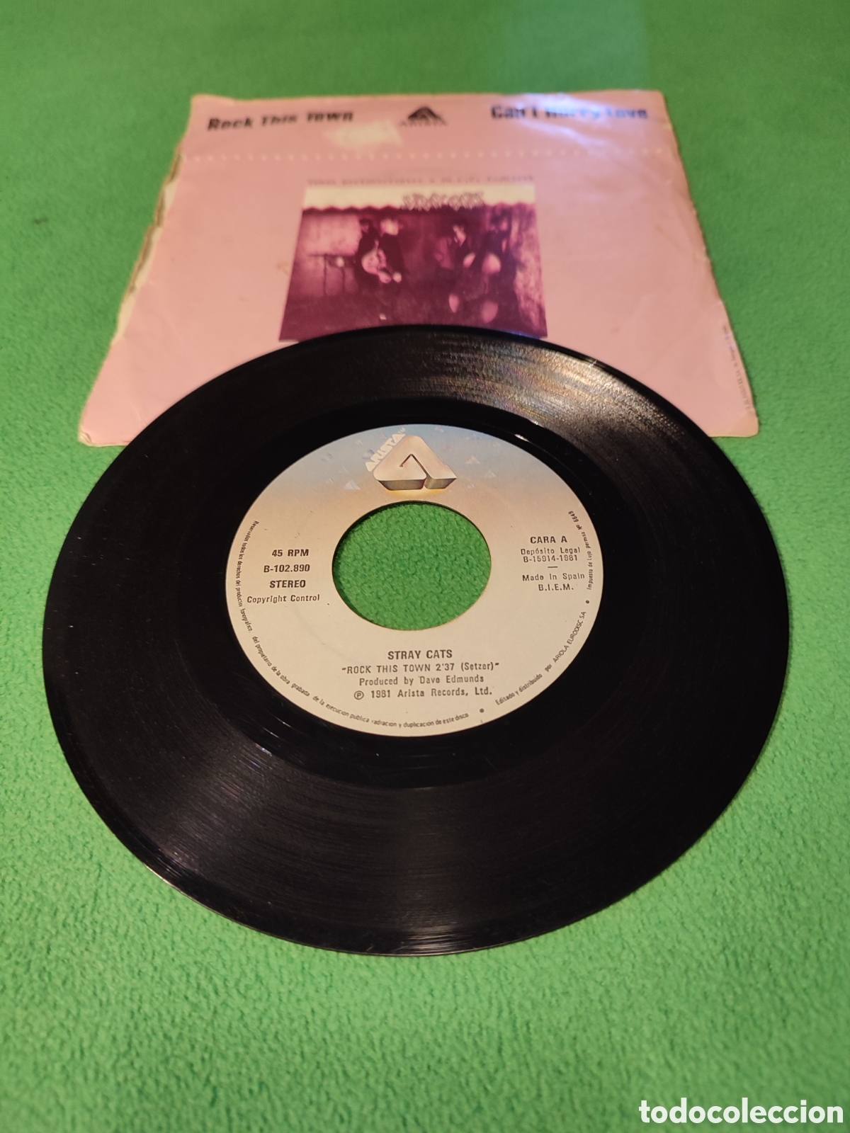 Discos de vinilo: Stray Cats - Rock This town - Foto 2