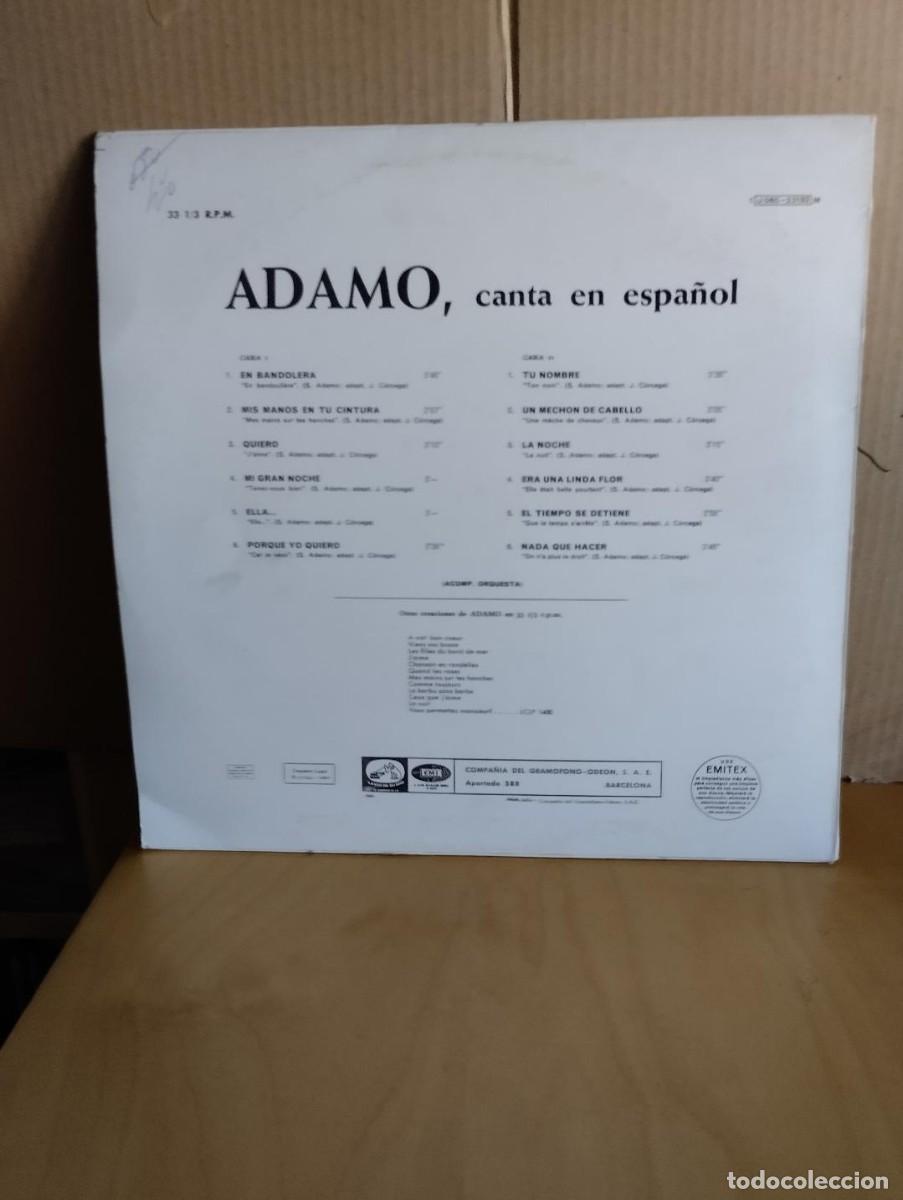Discos de vinilo: ADAMO --- CANTA EN ESPA&Ntilde;OL - Foto 2