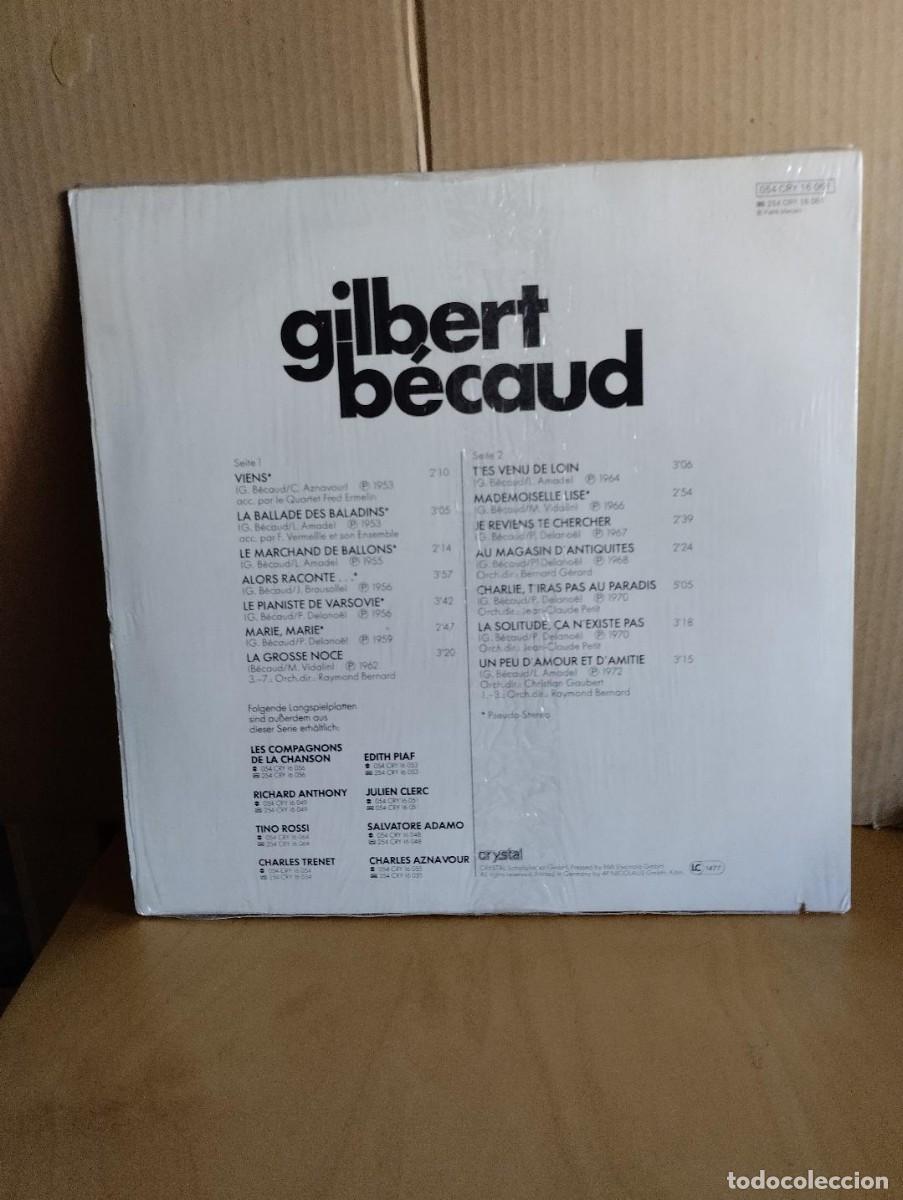 Discos de vinilo: GILBERT BECAUD ---- LES GRANDES CHANSONS - Foto 2