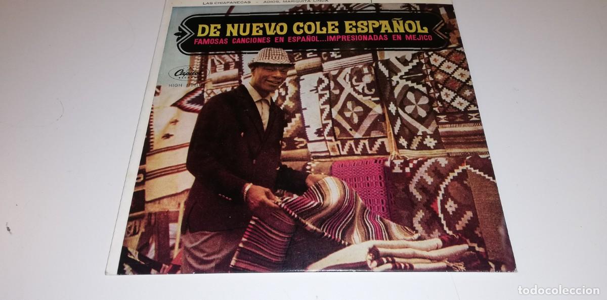 Disques de vinyle: S21-Nat King Cole - De Nuevo Cole Espa&ntilde;ol (7&rdquo;, EP) - PORT VG DISC VG+