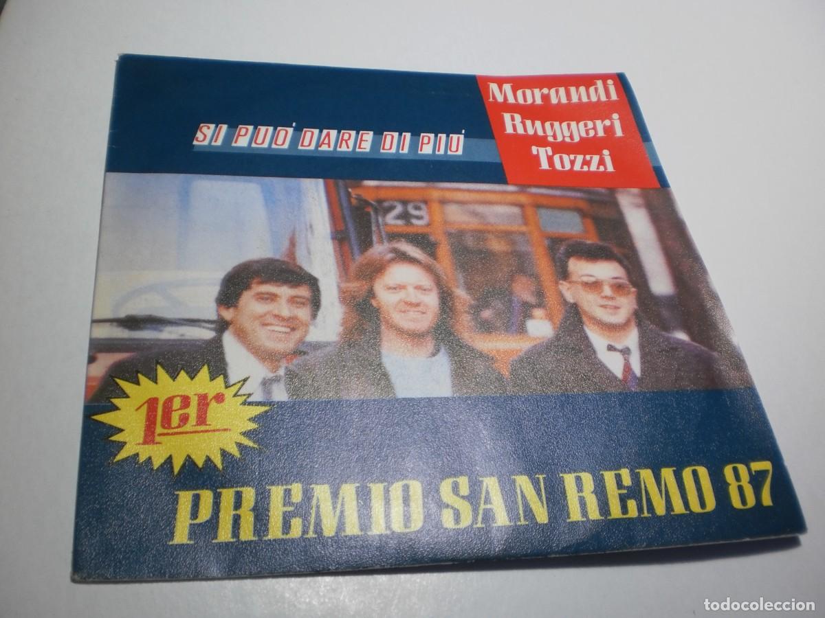 Disques de vinyle: single morandi ruggeri tozzi. si puo dare di piu. la canzione della verit&aacute;. ariola 1987 (seminuevo)