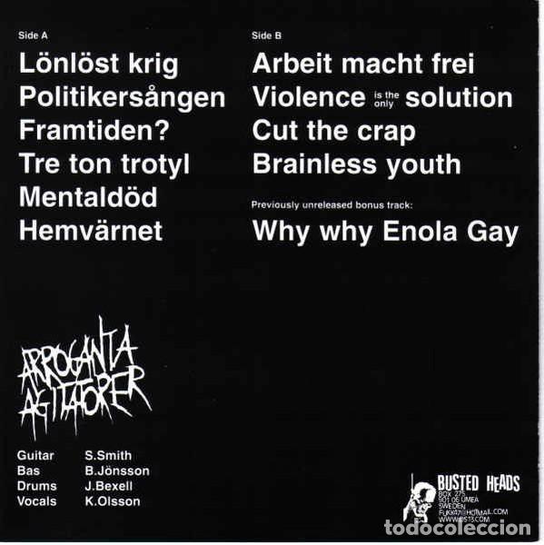 Discos de vinilo: Arroganta Agitatorer &ndash; Arrogans EP - Foto 2