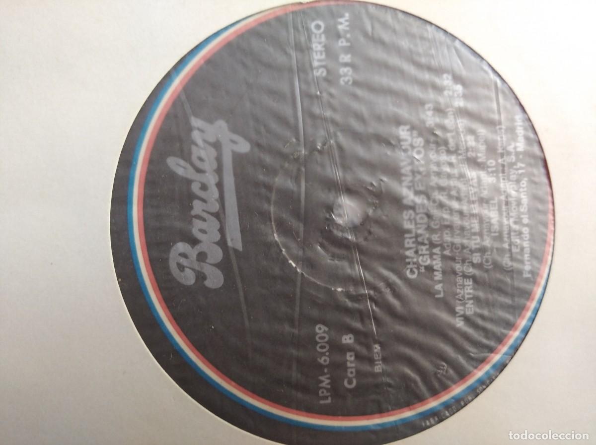 Discos de vinilo: LP	CHARLES AZNAVOUR - GRANDES EXITOS - Foto 2
