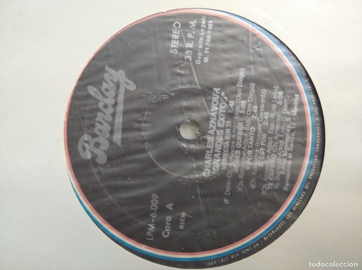 Vinyl records: LP	CHARLES AZNAVOUR - GRANDES EXITOS