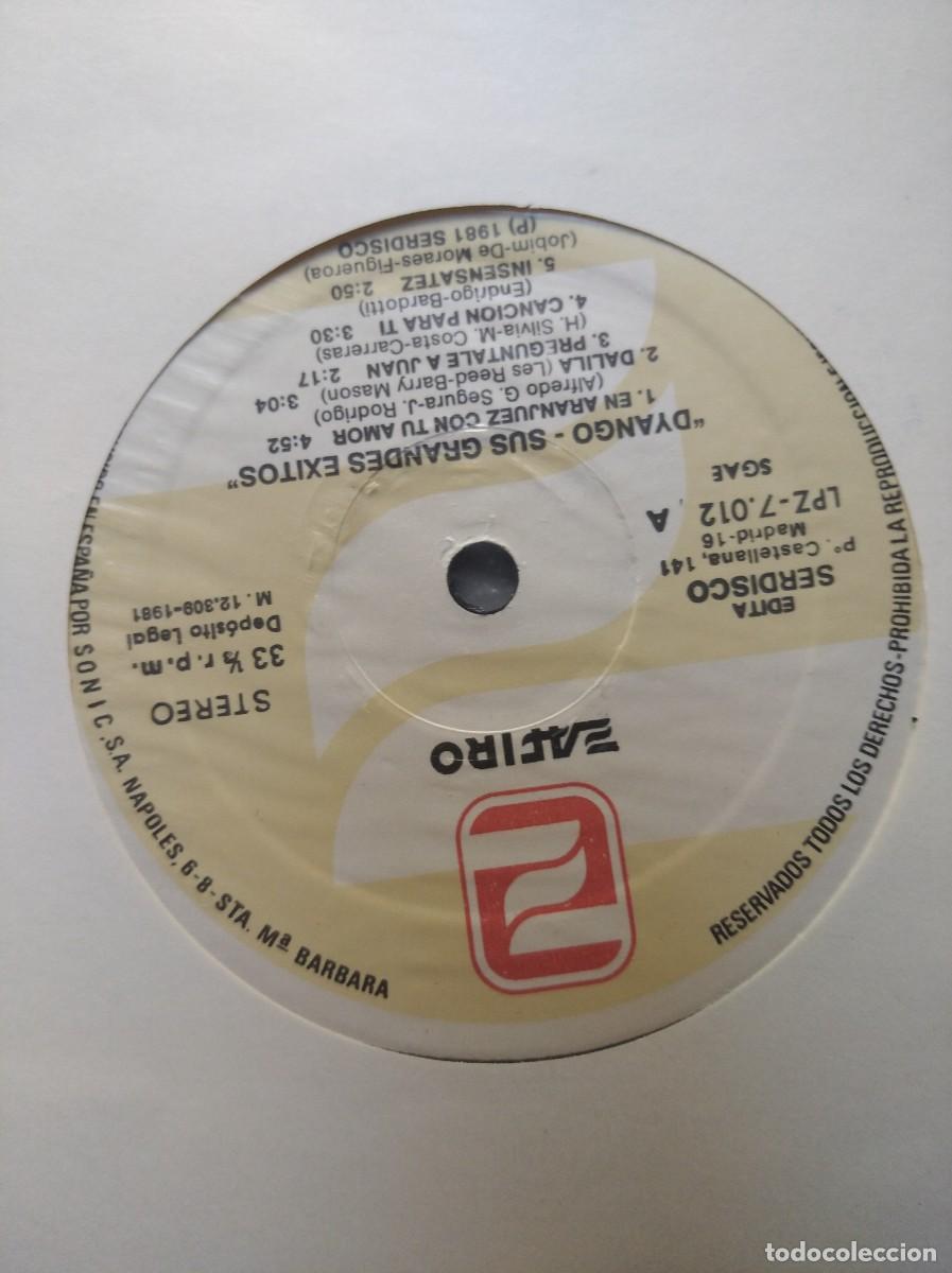 Discos de vinilo: LP - DYANGO - SUS GRANDES EXITOS - Foto 2