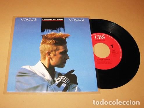 Discos de vinilo: DESIRELESS - VOYAGE VOYAGE - SINGLE - 1986 - N&ordm;1 EN EUROPA