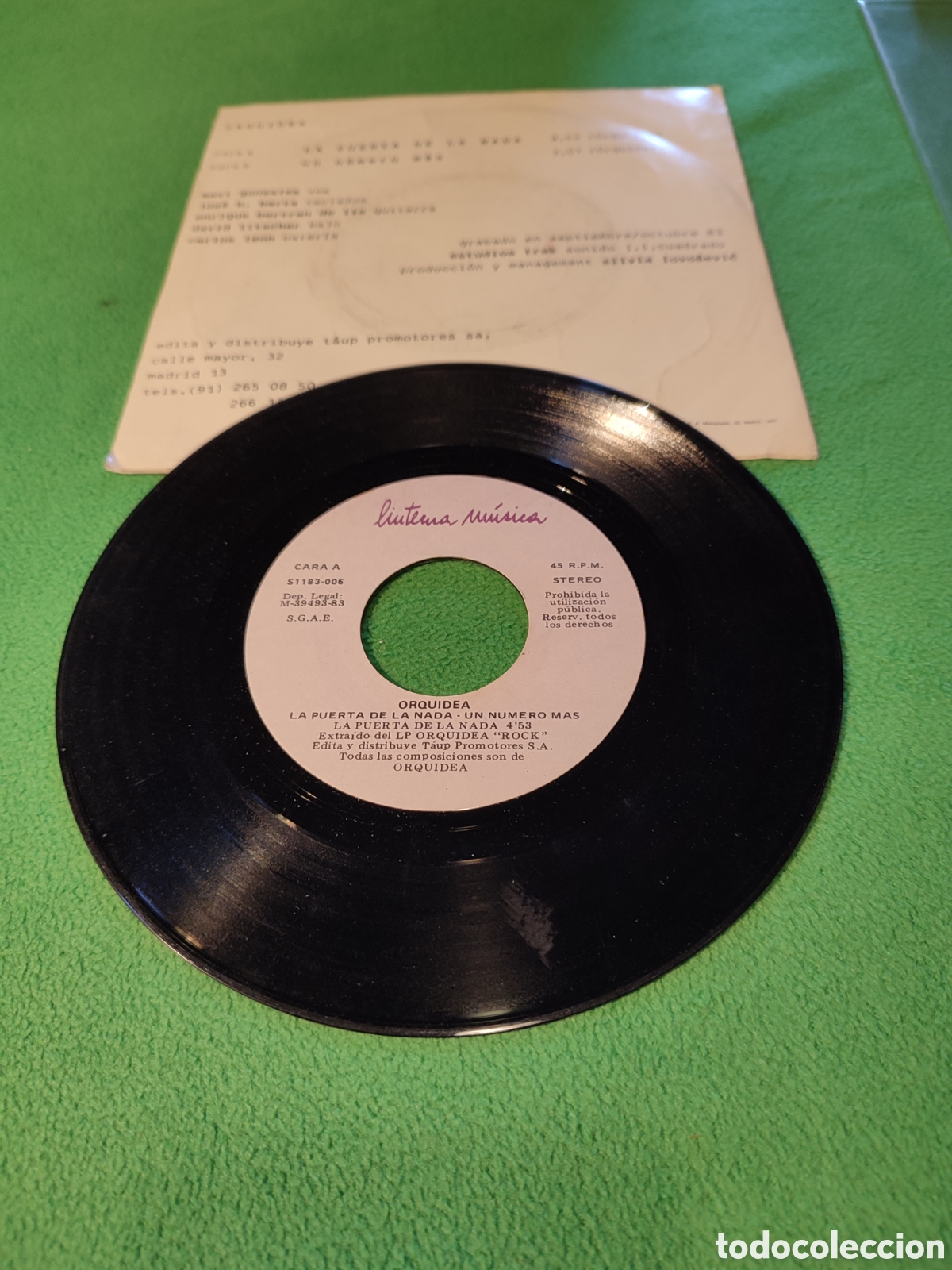 Discos de vinilo: Orqu&iacute;dea - La puerta de la nada - Foto 2