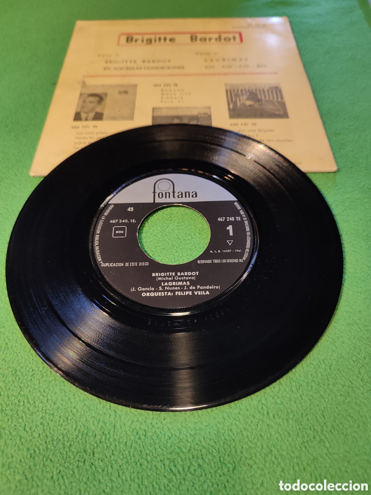 Discos de vinilo: Felipe Veila - Brigitte Bardot+ 3 - Foto 2