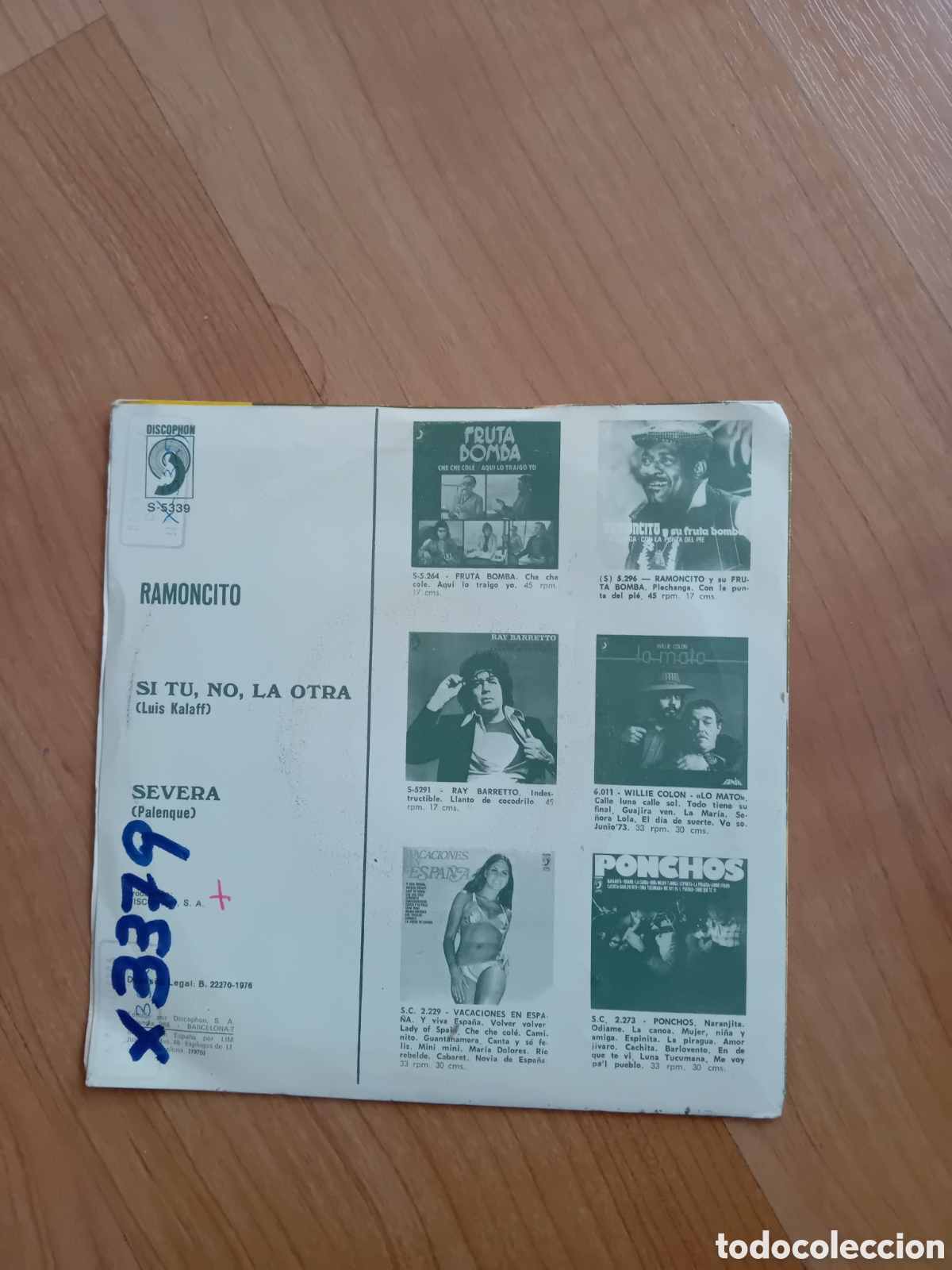 Discos de vinilo: RAMONCITO. SI TU NO, LA OTRA. SEVERA - Foto 2