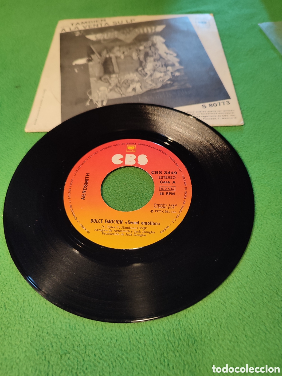 Discos de vinilo: Aerosmith - Dulce emoci&oacute;n - Foto 2