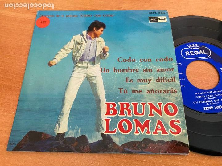 Discos de vinilo: BRUNO LOMAS (CODO CON CODO) EP ESPA&Ntilde;A 1967 (EPI24) - Foto 1