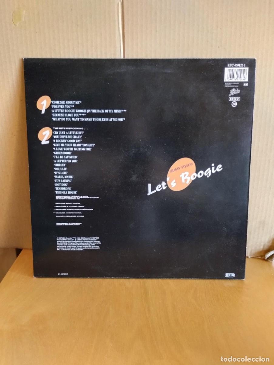 Discos de vinilo: SHAKIN STEVENS ---- LET&acute;S BOOGIE - Foto 2